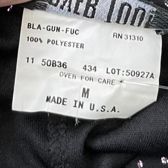 A Byer Size Medium Sleeveless Black Glitter Babydoll Halter Dress Whimsigoth Y2K - Picture 7 of 11